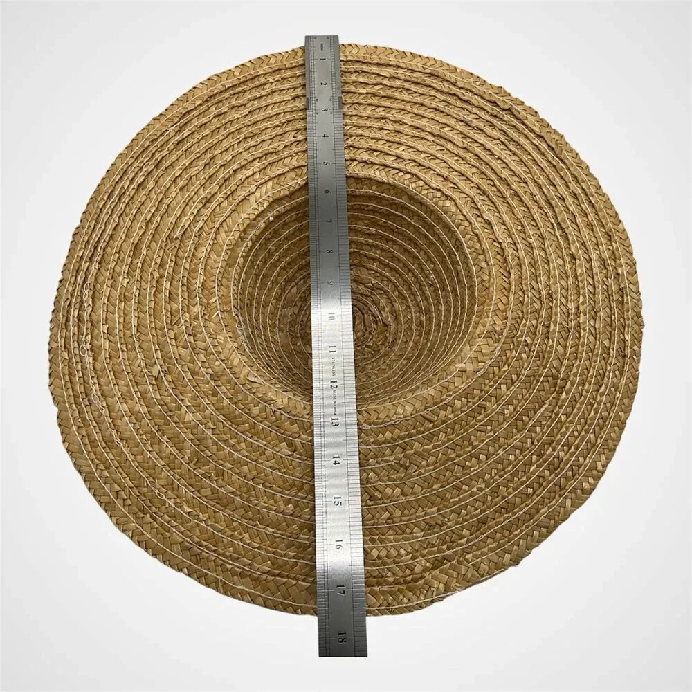 Vintage Romantic Lace Straw Sun Hat Lot Floral Ribbon Wide Brim Cottagecore 2 Pc